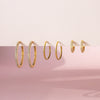 Medium Classic Clicker Hoop Earrings Caris Jewelry
