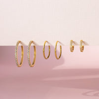 Medium Classic Clicker Hoop Earrings Caris Jewelry