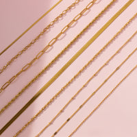 Antonia Herringbone Chain Necklace Caris Jewelry