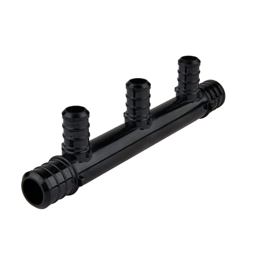 PEX-B Crimp 3/4" x 1/2" Open Manifold (3 port) Plumbingsell