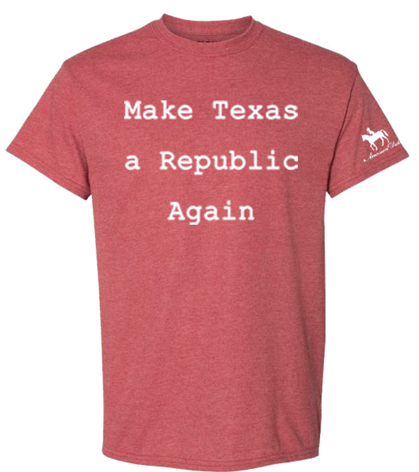 Make Texas A Republic Again Short Sleeve T-Shirt American Duke Apparel Company