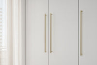 Brushed Gold "Manor" Knurled Cabinet Knobs and Drawer Pulls