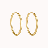 Medium Classic Clicker Hoop Earrings Caris Jewelry