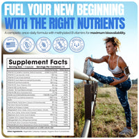 Methylated Bariatric Multivitamins with 45mg Iron 1 capsule a day Shiny Leaf