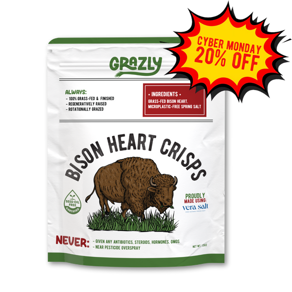Bison Heart Crisps - 100% Grass-Fed/Finished