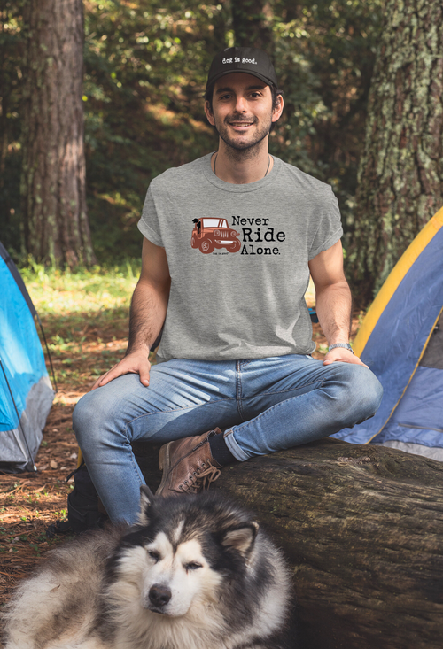Dog is Good Dog is Good T-shirt: Never Ride Alone