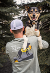 Long Sleeve T-shirt: Never Hike Alone Dog is Good