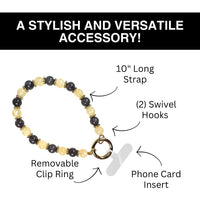 SaveTheGirls SaveTheGirls Clip & Go Beaded Wristlet Nina Collection