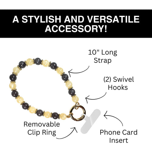 SaveTheGirls SaveTheGirls Clip & Go Beaded Wristlet Nina Collection