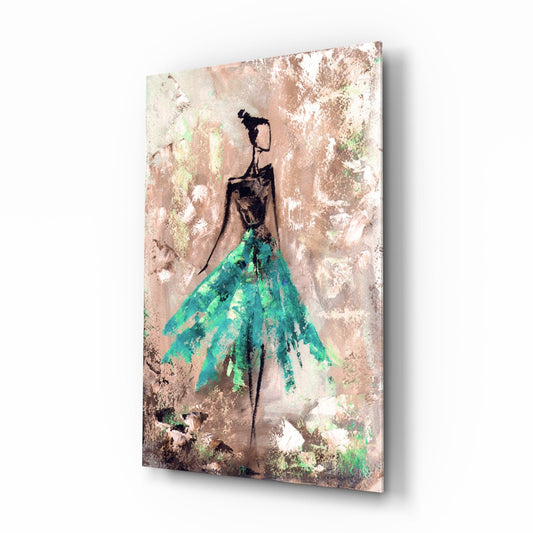 Insigneart USA Insigneart USA Female (Green) Glass Wall Art