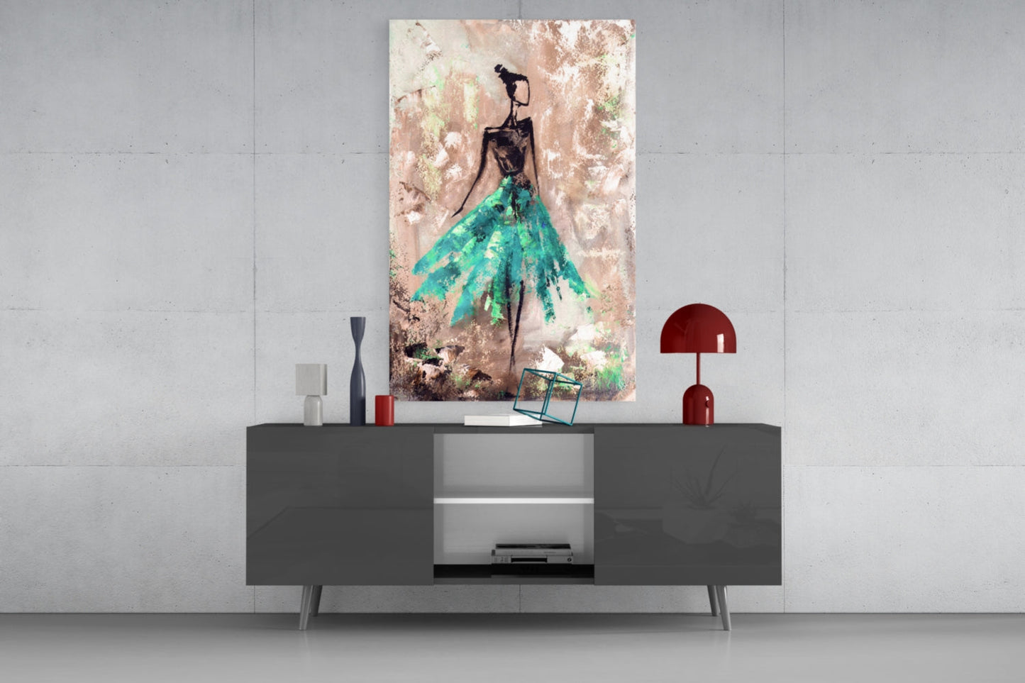 Insigneart USA Insigneart USA Female (Green) Glass Wall Art