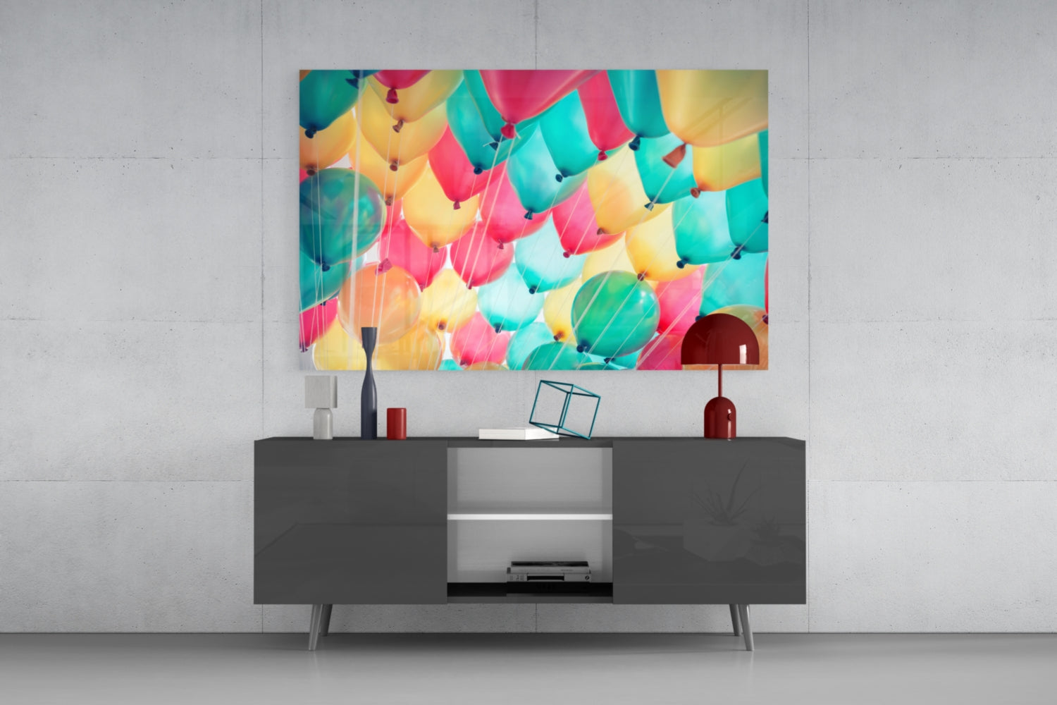 Insigneart USA Insigneart USA Balloons Glass Wall Art