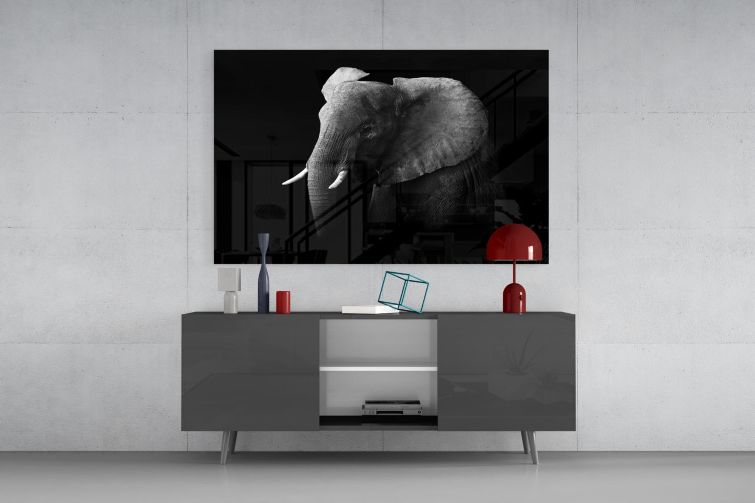 Insigneart USA Insigneart USA Elephant Glass Wall Art