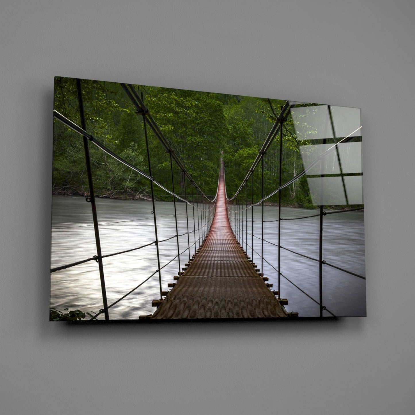 Insigneart USA Insigneart USA Suspension Bridge Glass Wall Art