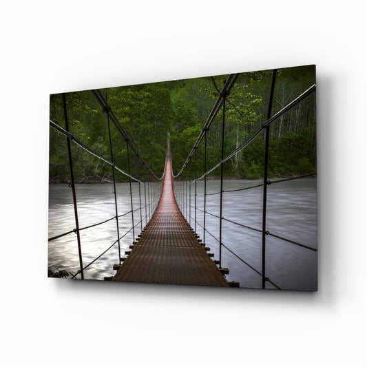 Insigneart USA Insigneart USA Suspension Bridge Glass Wall Art