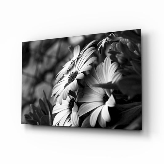 Insigneart USA Insigneart USA Black - White Flower Glass Wall Art