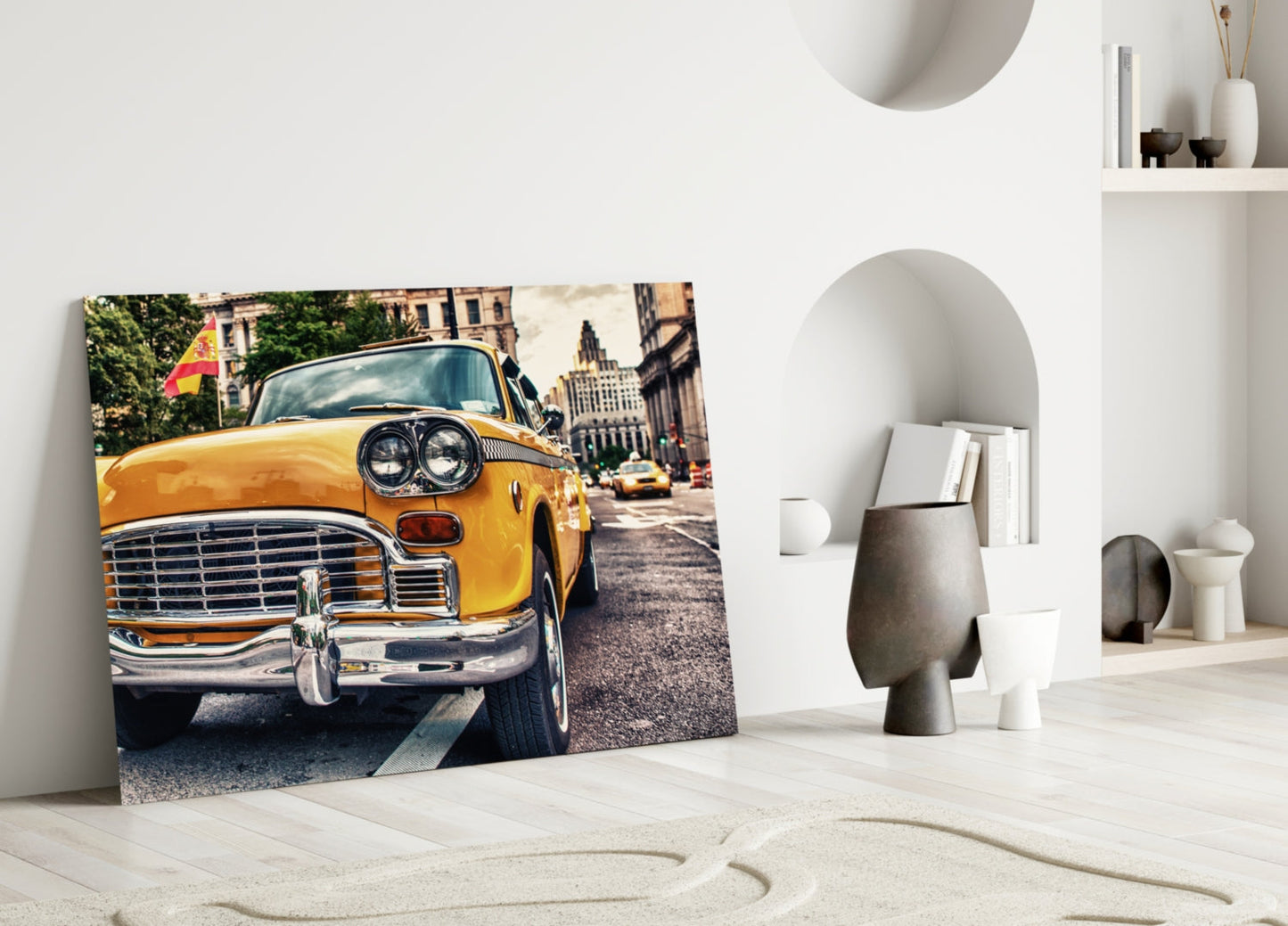 Insigneart USA Insigneart USA Classic Taxi Glass Wall Art