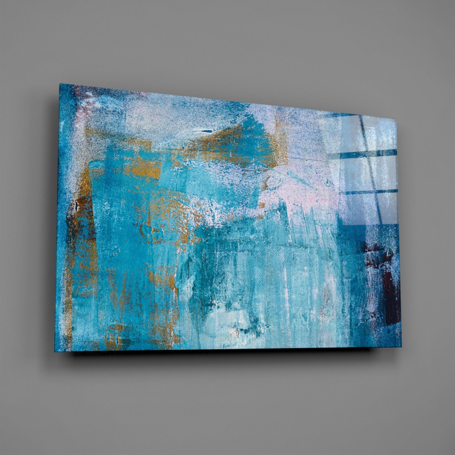Insigneart USA Insigneart USA Blue Glass Wall Art