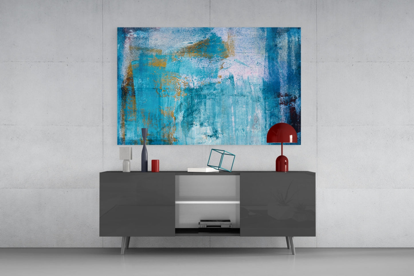 Insigneart USA Insigneart USA Blue Glass Wall Art