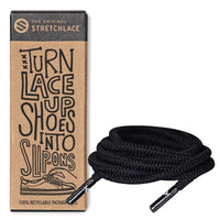 Black Round Elastic Stretch Shoe Laces The Original Stretchlace