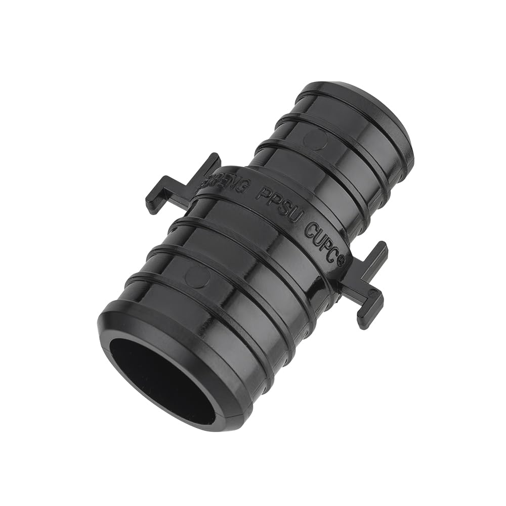 PEX-B Crimp 1" x 3/4" PPSU PEX Coupling w/tabs