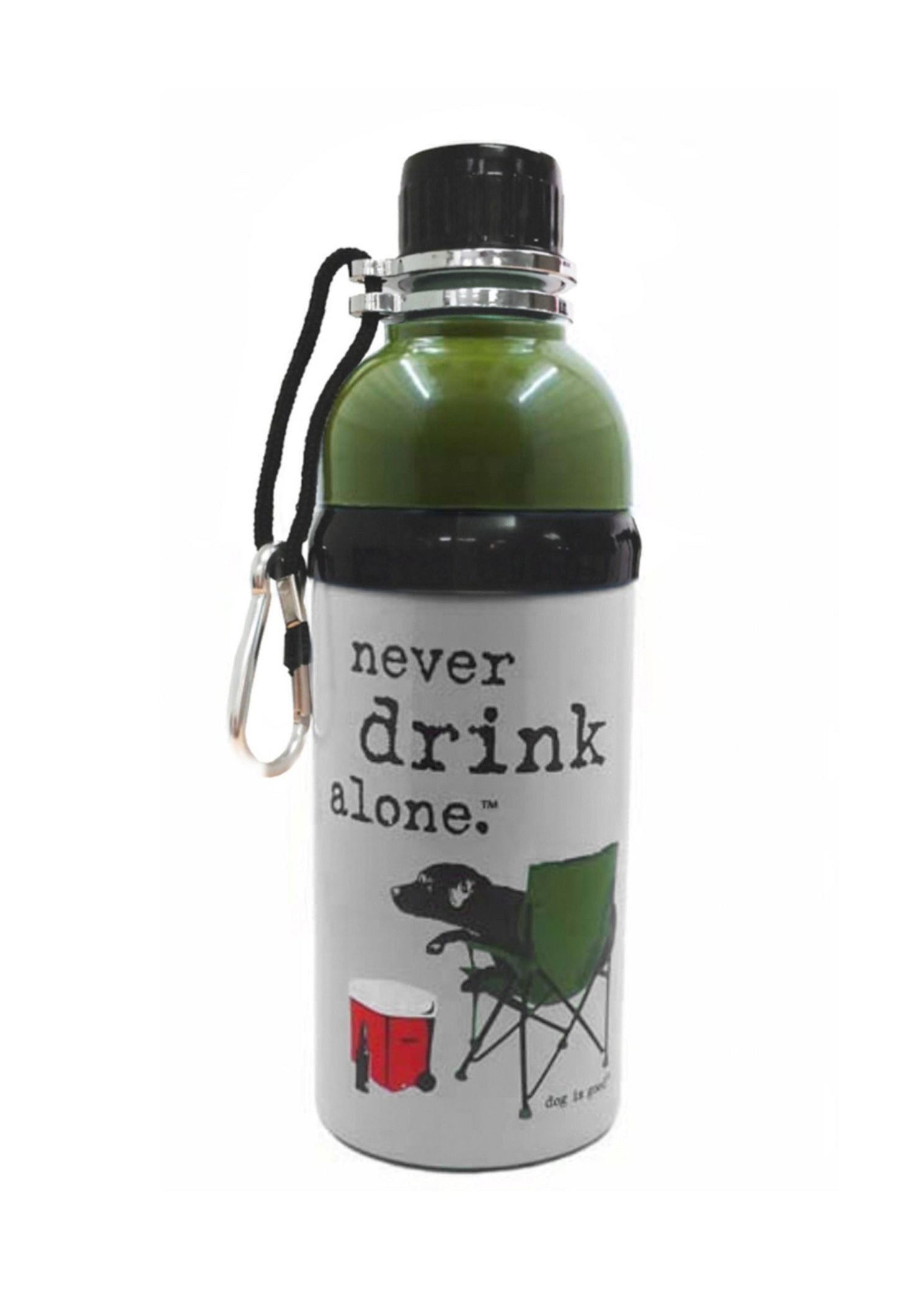 Dog is Good Dog is Good Dog Water Bottle: Never Drink Alone