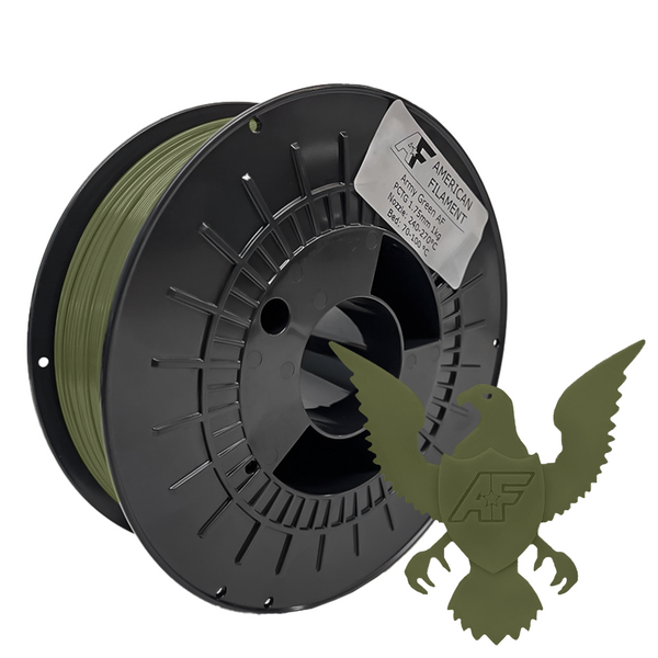 Army Green AF 1.75mm PCTG Filament Made in the USA! American Filament