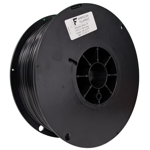 Obsidian Black AF 1.75mm PCTG Filament Made in the USA! American Filament
