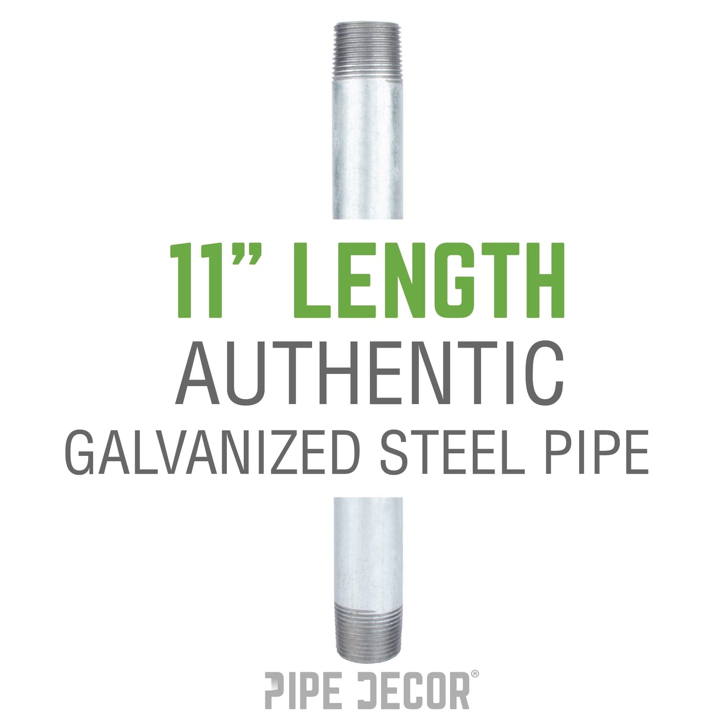 1/2 in. x 11 in. Galvanized Steel Nipple