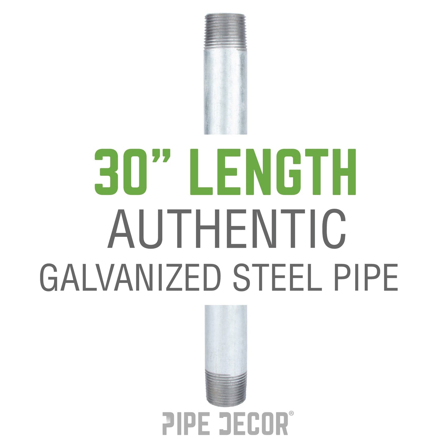 1/2 in. x 30 in. Galvanized Steel Pipe