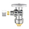 10 Pcs 1/2" Push Connect x 3/8" OD Compr. Angle Stop Valve, 1/4 Turn (Lead Free) Plumbingsell