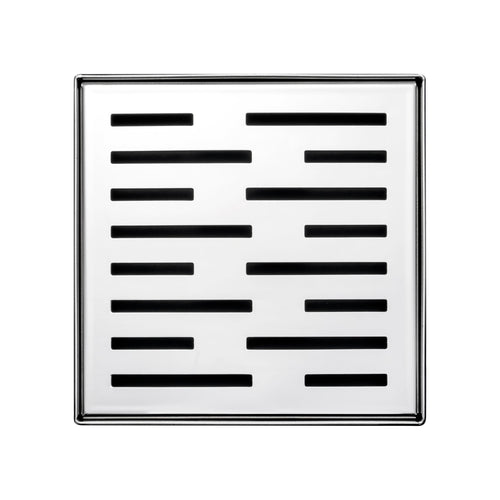 Square Shower Drain 4" with Removable Grate,Brushed Polished 304 Stainless Steel Shower Drain,Floor Shower Drain with Hair Strainer, Adjustable Levelingft Plumbingsell