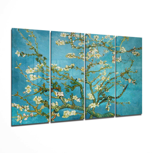 Insigneart USA Insigneart USA Sakura 4 Pieces Mega Glass Wall Art (59"x36")