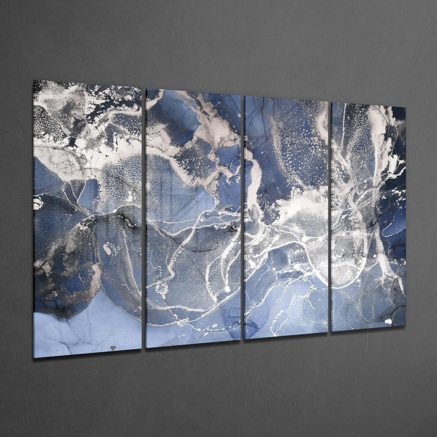 Insigneart USA Insigneart USA Marble 4 Pieces Mega Glass Wall Art (59"x36")