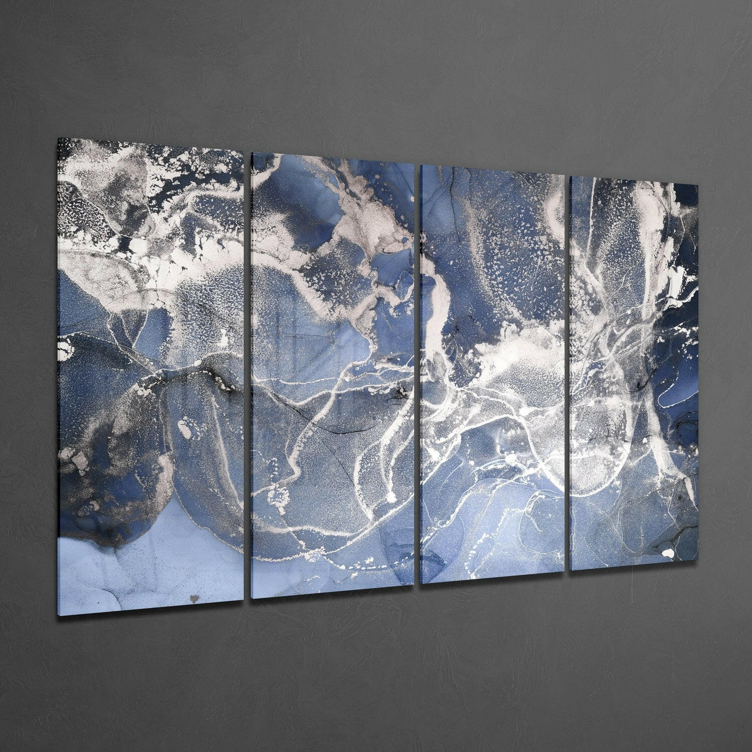 Insigneart USA Insigneart USA Marble 4 Pieces Mega Glass Wall Art (59"x36")