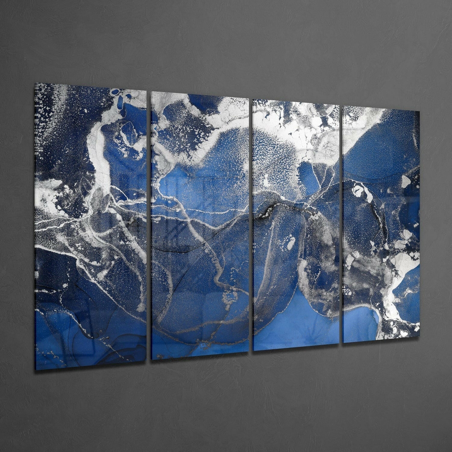 Insigneart USA Insigneart USA Marble 4 Pieces Mega Glass Wall Art (59"x36")