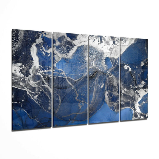 Insigneart USA Insigneart USA Marble 4 Pieces Mega Glass Wall Art (59"x36")
