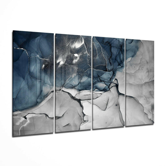 Insigneart USA Insigneart USA Marble 4 Pieces Mega Glass Wall Art (59"x36")