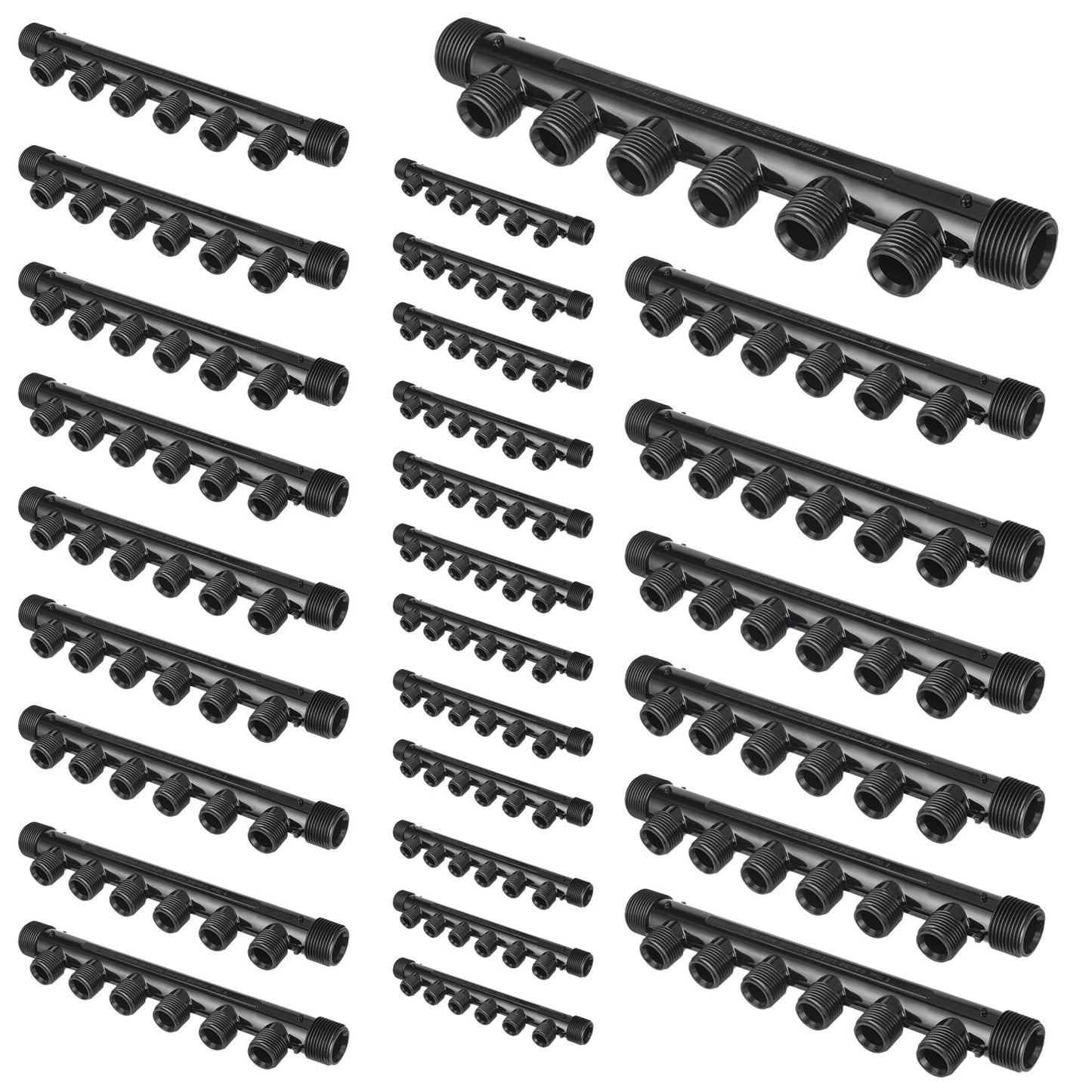 30 Pcs PPSU Manifold 3/4" MPT x 3/4" MPT x Six 1/2"