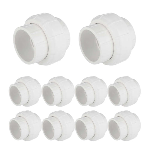 10 Pcs 1" PVC Socket Union