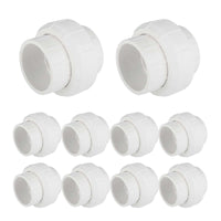 10 Pcs 1-1/2" PVC Sch. 40 Socket Union