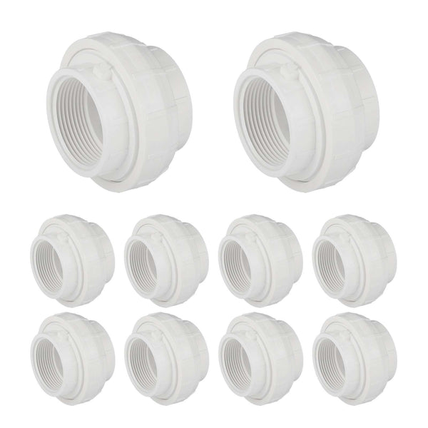 10 Pcs 3/4" PVC FIP Union