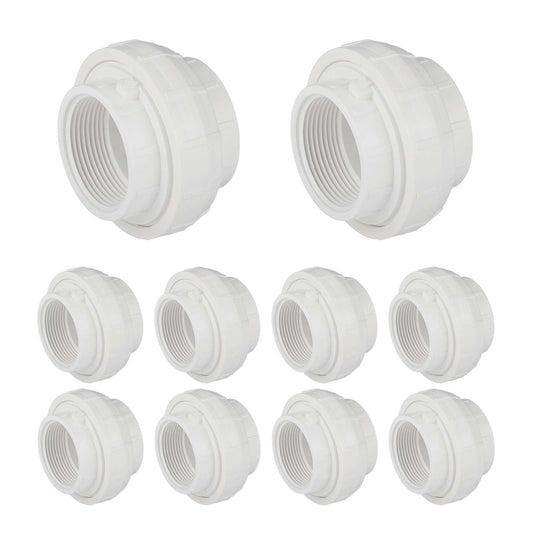 10 Pcs 3/4" PVC FIP Union