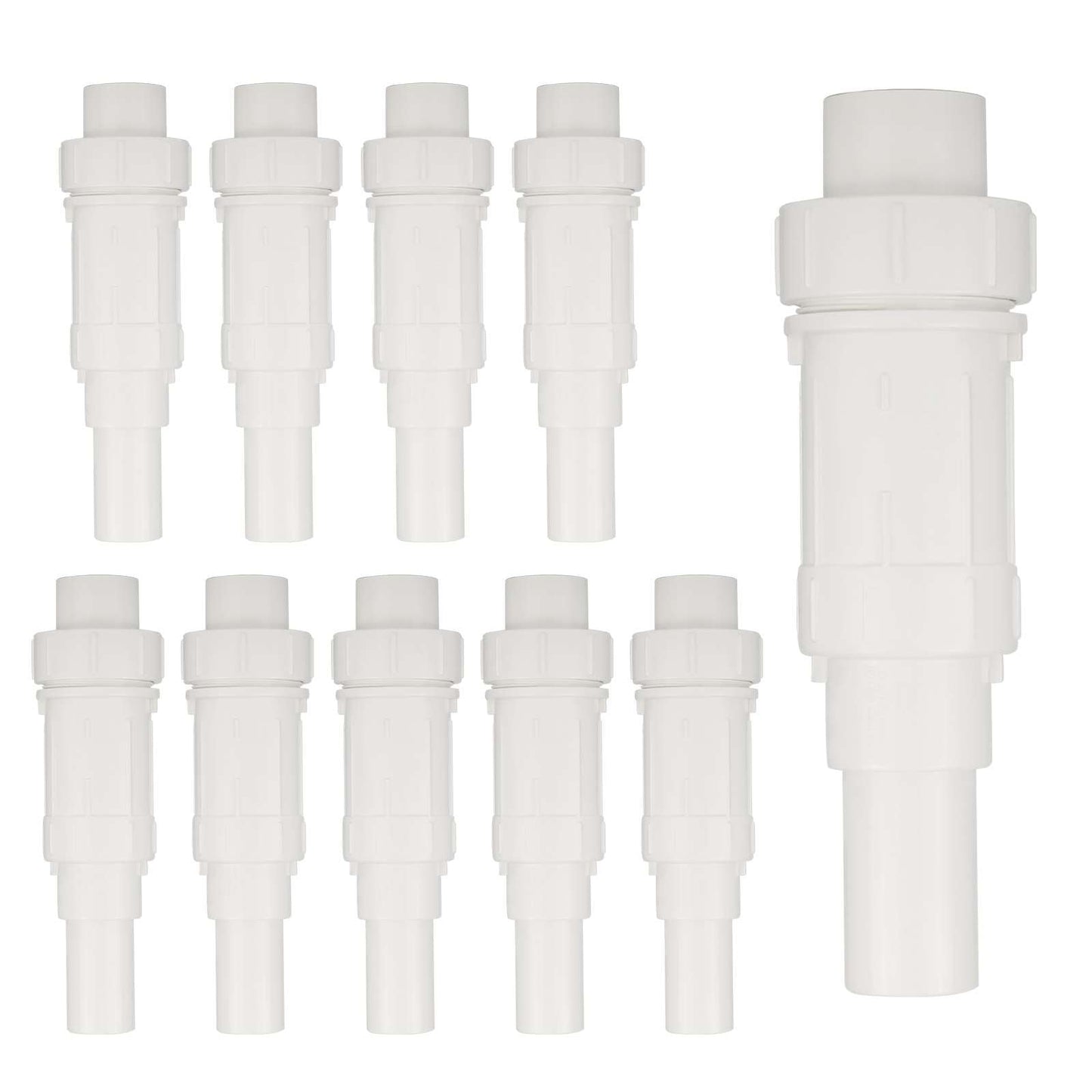 10 Pcs 1-1/4" PVC Expansion Coupling