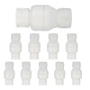 10 Pcs 1-1/2" PVC In-Line Check Valve