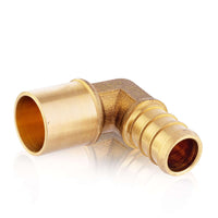 PEX-B Crimp 1/2" PEX x 1/2" Male Copper Sweat Elbow (Lead Free) Plumbingsell