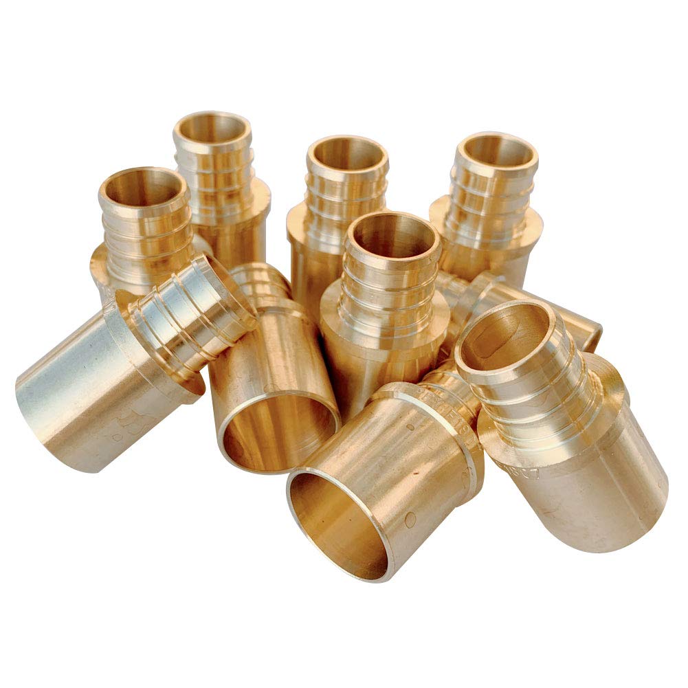 PEX-B Crimp 1/2" PEX x 3/4" Male Copper Sweat Adapter (Lead Free)