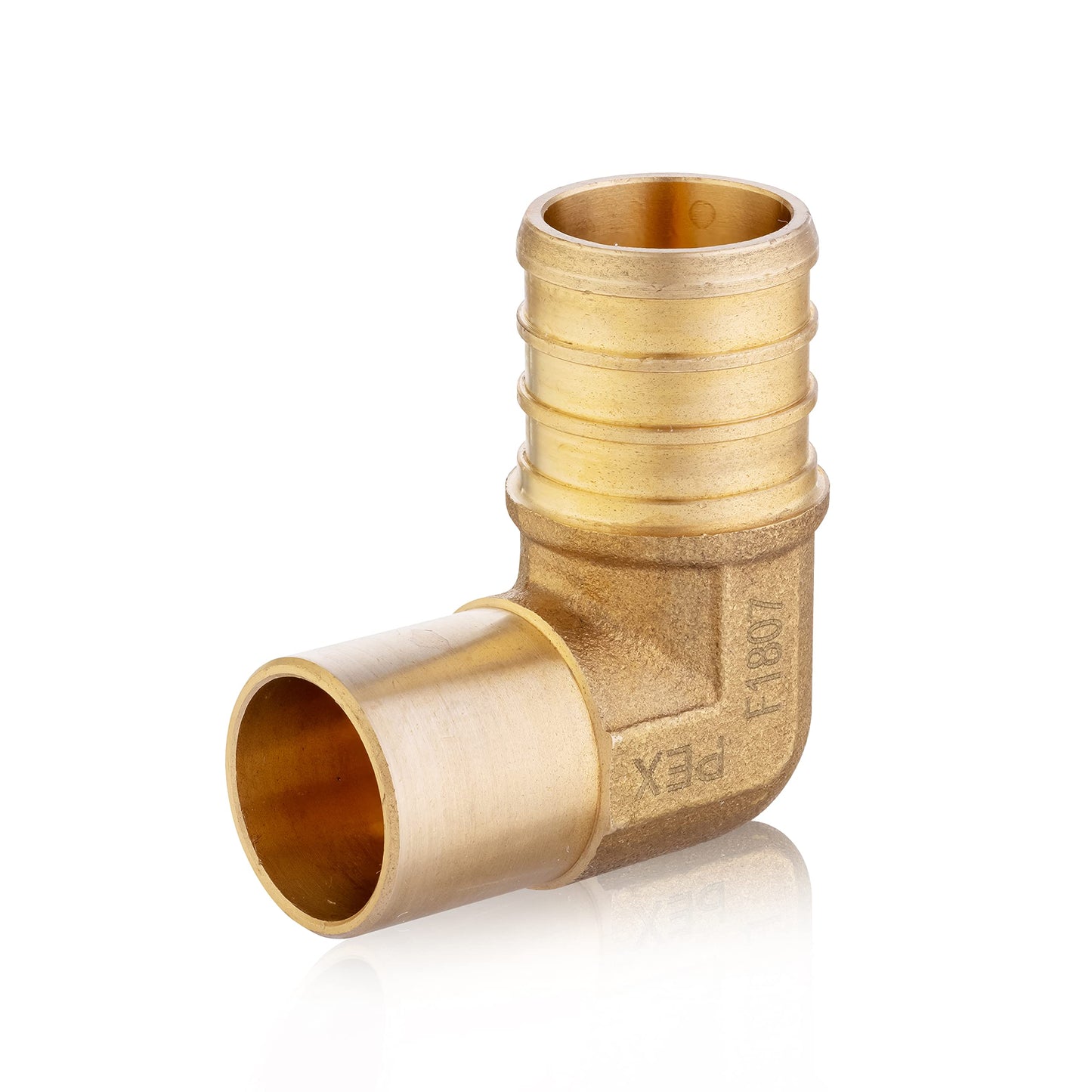 PEX-B Crimp 3/4" PEX x 3/4" Male Copper Sweat Elbow (Lead Free)