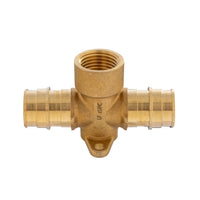 PEX A Expansion 3/4" PEX x 3/4" PEX x 1/2" Female Threaded F1906 Drop Ear Tee (Lead Free) Plumbingsell