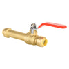 1/2" Push Fit Slip Ball Valve, Red (Lead Free)